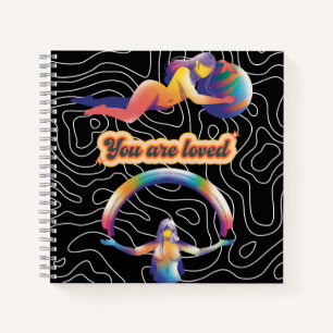 Cuaderno You Are Loved – Rainbow Cosmic Notebook 