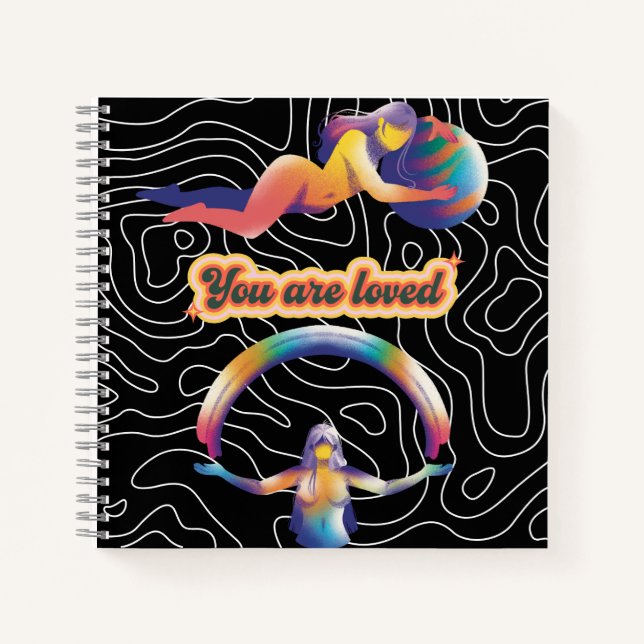 Cuaderno You Are Loved – Rainbow Cosmic Notebook  (Anverso)