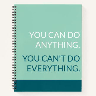 Cuaderno You can do anything notebook