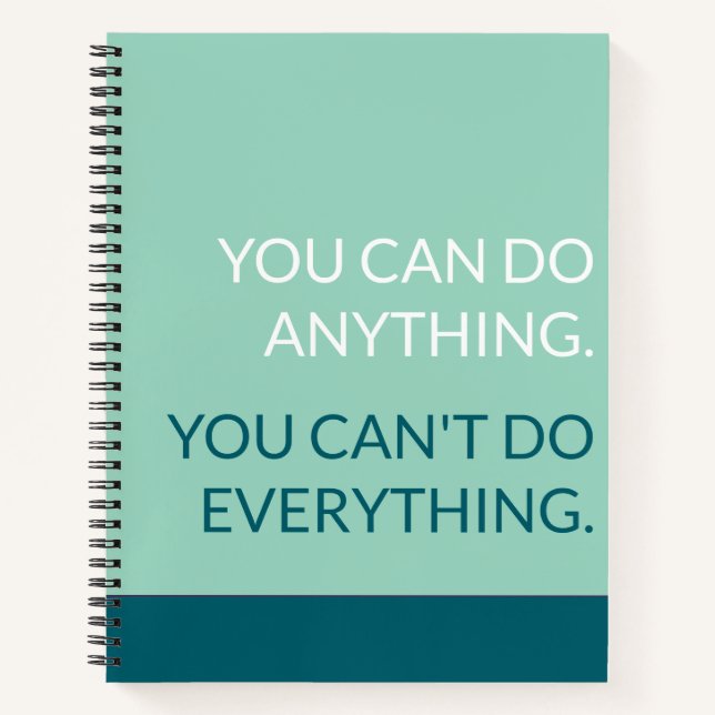 Cuaderno You can do anything notebook   (Anverso)