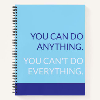 Cuaderno You can do anything notebook