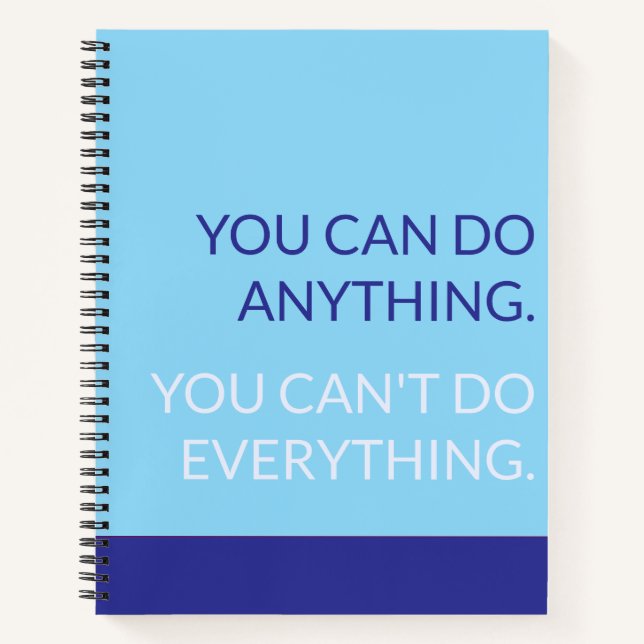 Cuaderno You can do anything notebook   (Anverso)