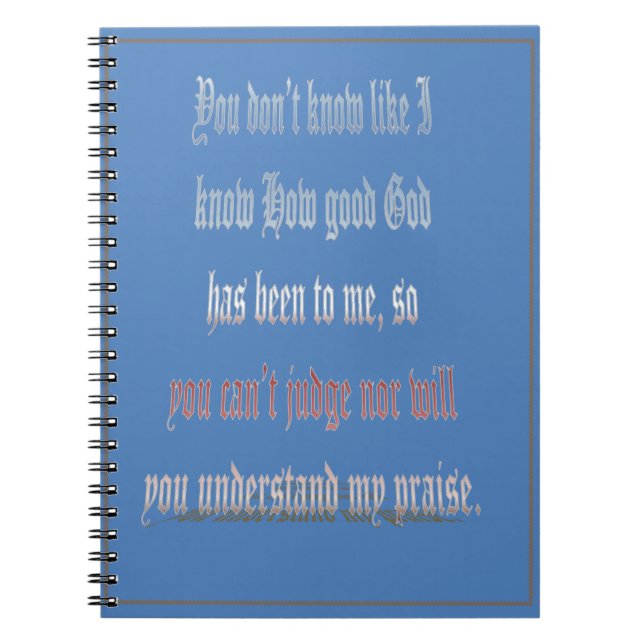 Cuaderno You Don't Know - Journal (Frente)