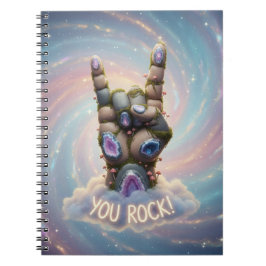 Cuaderno You Rock - Whimsical designed Spiral notebook