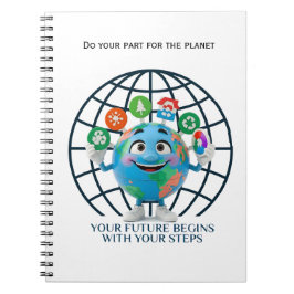 Cuaderno Your Future Your Steps Earth Day Sustainability
