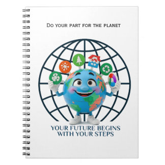 Cuaderno Your Future Your Steps Earth Day Sustainability