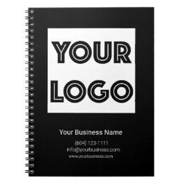 Cuaderno  Your Logo Custom Business Marketing Black
