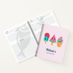 Cuaderno Yummy Ice Cream Triam Summer Vibe Receta