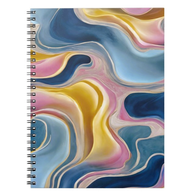Cuaderno Zahara. Baños de azul, rosa y arena (Frente)