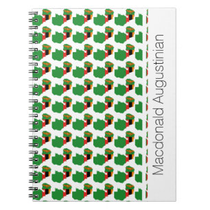 Cuaderno ZAMBIA FLAG Personalizado Añadir nombre Diario de