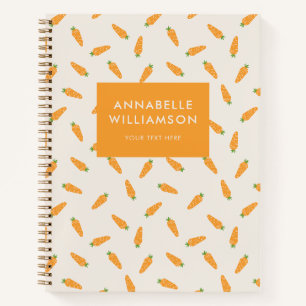 Cuaderno Zanahorias Verduras personalizadas