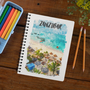 Cuaderno Zanzibar Tansania Vintage Travel