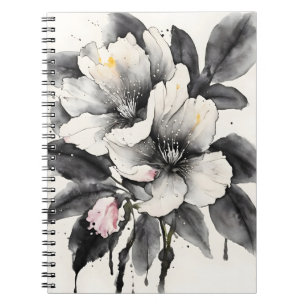Cuaderno Zapatilla de Darwin - Flores de acuarela