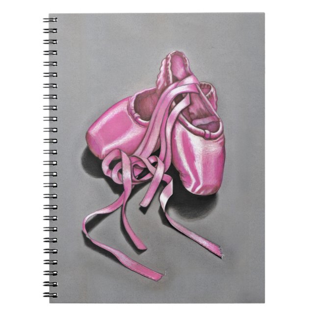 Cuaderno Zapatillas de ballet rosas (Frente)
