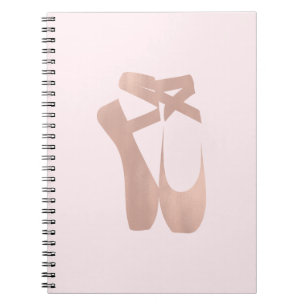 Cuaderno Zapatillas de ballet rosas bailarina rosa personal