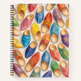 Cuaderno Zapatillas Marroquíes Coloridas Babouche