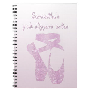 Cuaderno zapatillas rosas