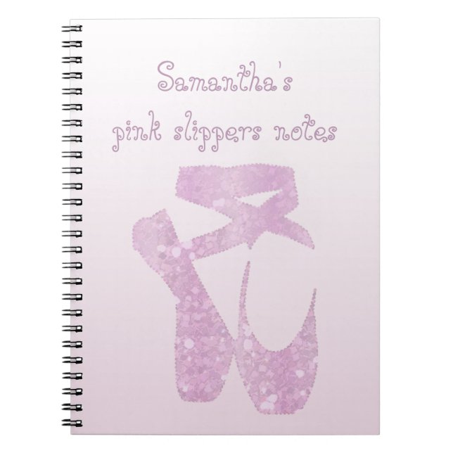 Cuaderno zapatillas rosas (Frente)