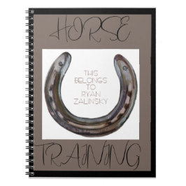 Cuaderno zapato de caballo y mosca