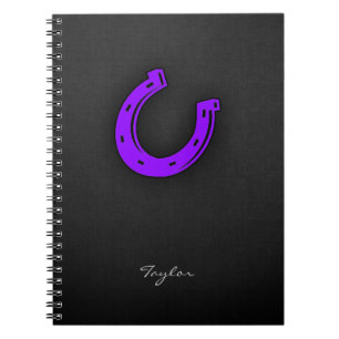 Cuaderno zapato violeta morado de caballo