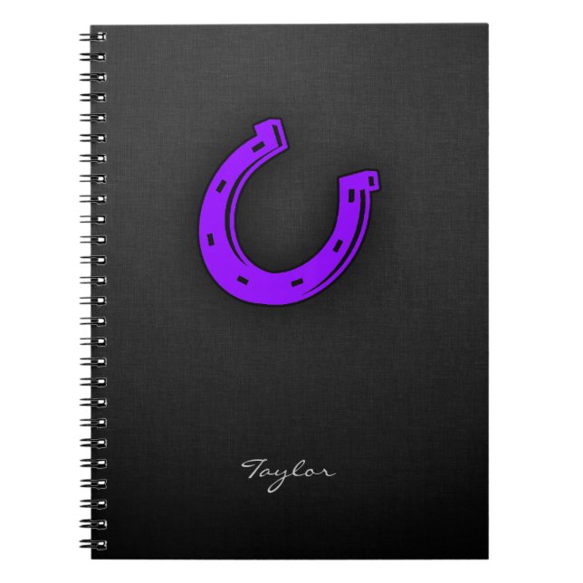 Cuaderno zapato violeta morado de caballo (Frente)