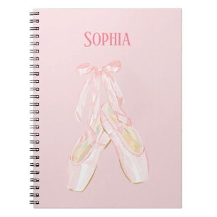 Cuaderno Zapatos de ballet rosa rubor