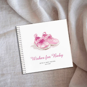 Cuaderno Zapatos rosas que Baby Shower quiere para el bebé
