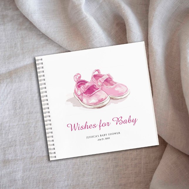 Cuaderno Zapatos rosas que Baby Shower quiere para el bebé (Subido por el creador)