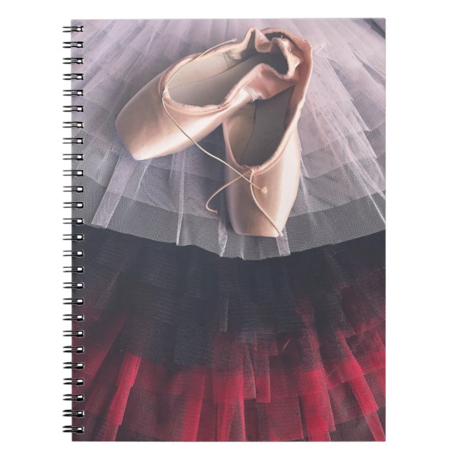 Cuaderno - zapatos y tutú de Pointe (Frente)