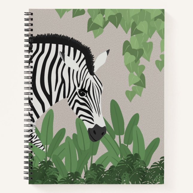 Cuaderno Zebra amongst Leaves (Anverso)