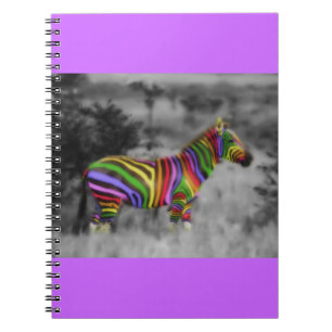 Cuaderno Zebra arcoiris
