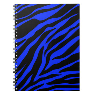Cuaderno zebra azul