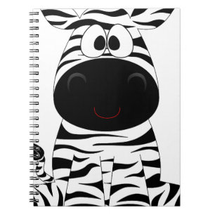 Cuaderno Zebra Cute Animal Strips Jungle Safari Whimsical