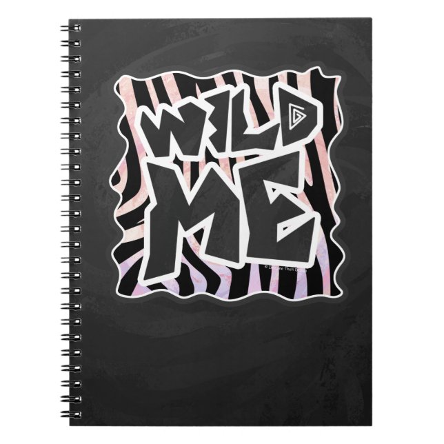 Cuaderno Zebra negra y rosa salvaje de mí (Frente)