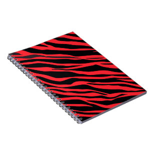 Cuaderno Zebra roja rayada