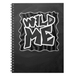 Cuaderno Zebra salvaje me negro y gris