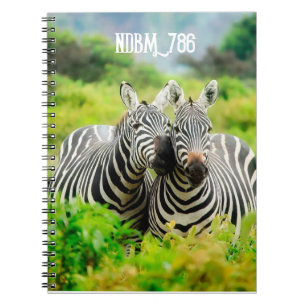 Cuaderno Zebras modernas selva tropicalBloc de fotos en esp