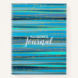 Cuaderno Zen azul para calentar | Espiral personalizada