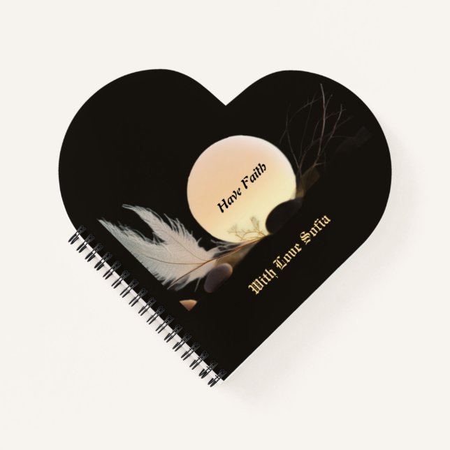 Cuaderno Zen Encouragement & Peace Heart-Shaped Support (Anverso)