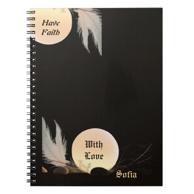 Cuaderno Zen Encouragement & Peace Minimalist Photo (Frente)