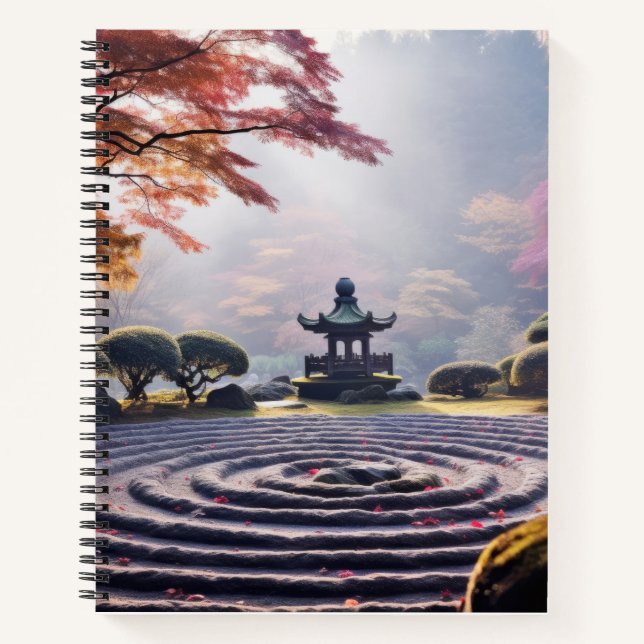 Cuaderno Zen Garden Tranquilidad Tranquila Naturaleza (Anverso)