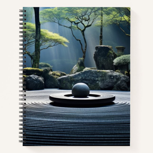 Cuaderno Zen Garden Tranquilidad Tranquila Naturaleza (Anverso)