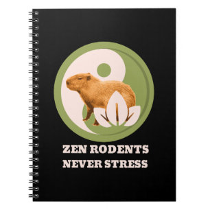 Cuaderno Zen Rodents nunca enfatiza el capibara