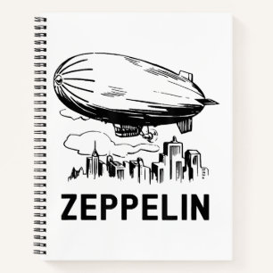 Cuaderno Zepelín Retro Vintage - Boceto de Dirigible