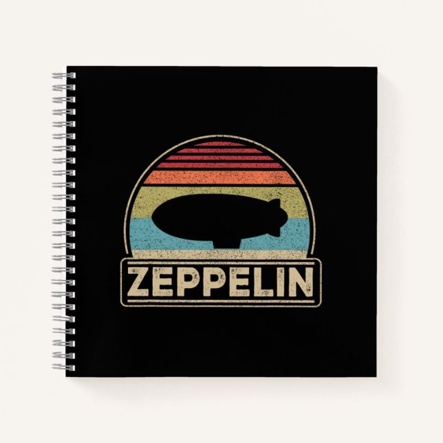 Cuaderno Zeppelin Vintage Retro Zeppelin Shirt Dirigible (Anverso)