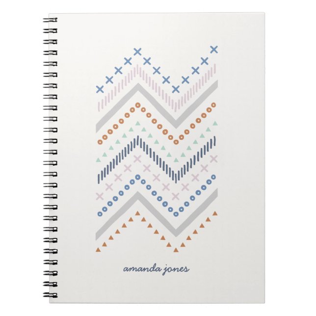 Cuaderno Zig Zag Journal mixto - Cobalto (Frente)