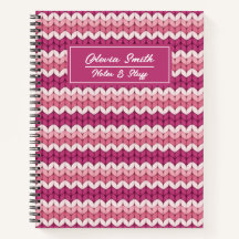 Zig Zag rosa de punto