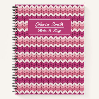 Cuaderno Zig Zag rosa de punto