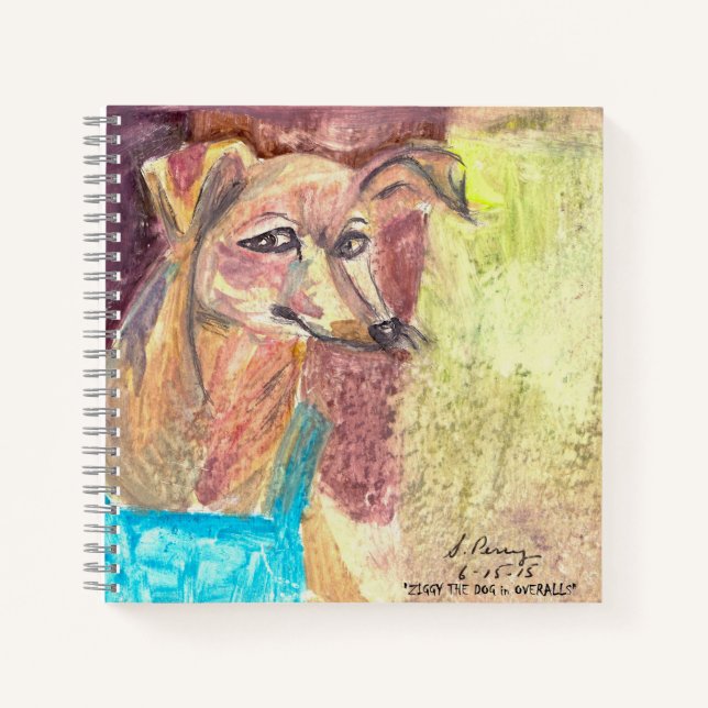 Cuaderno "Ziggy The Dog in Overalls" (Anverso)