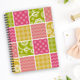 Cuaderno Zigzag, Chevron, Polka Dots, Gingham, Patchwork